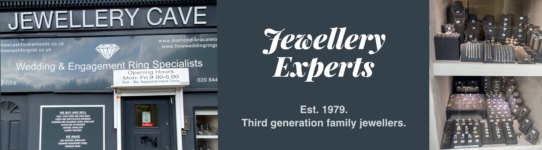 Jewellery Experts - Est 1979. Third generation family jewellers.