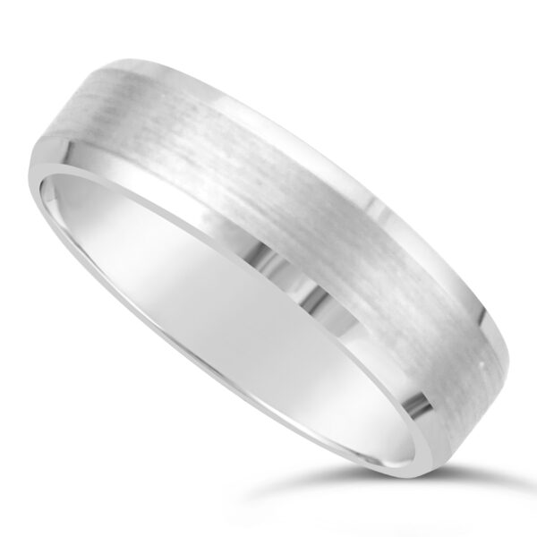 1.75mm Ladies Light Weight Platinum D Shape Wedding Band