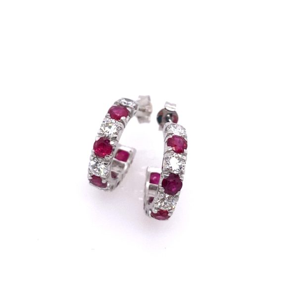 Diamond & Coloured Stone Earrings