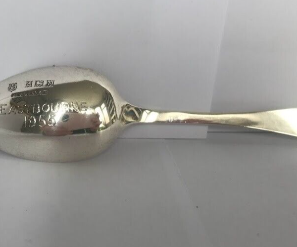 Sterling Silver Teaspoon by Barker Brothers Silver Ltd from 1953