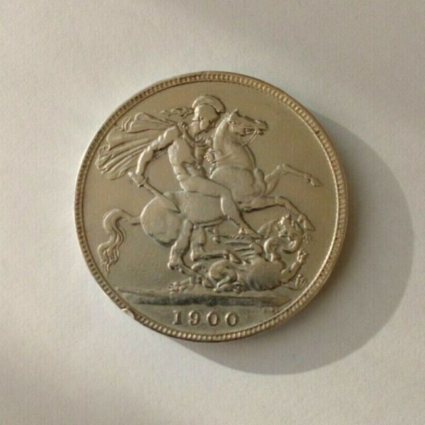 1900 Victorian Jubilee Head Silver Crown Coin, High Grade, Good Detail