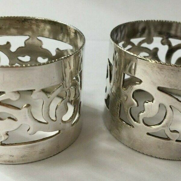 A Pair of Silver plated EPNS Napkin Rings