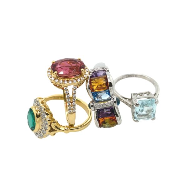 Coloured Stone & Diamond Rings