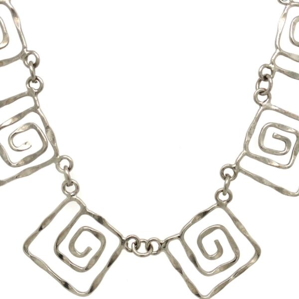 925 Sterling Silver Vintage Fancy Chain Necklace 16"