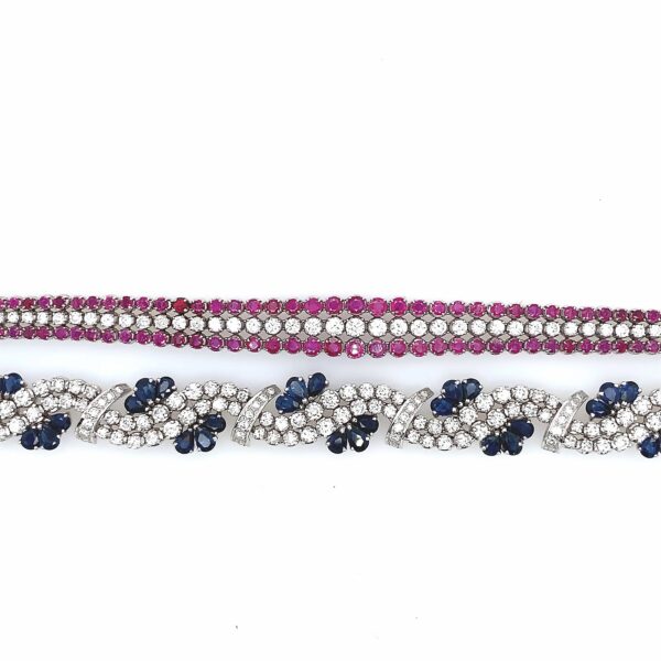 Diamond & Coloured Stone Bracelets