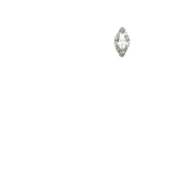 18ct White Gold Single Diamond Stud Earring Set With 0.30ct Natural Diamond