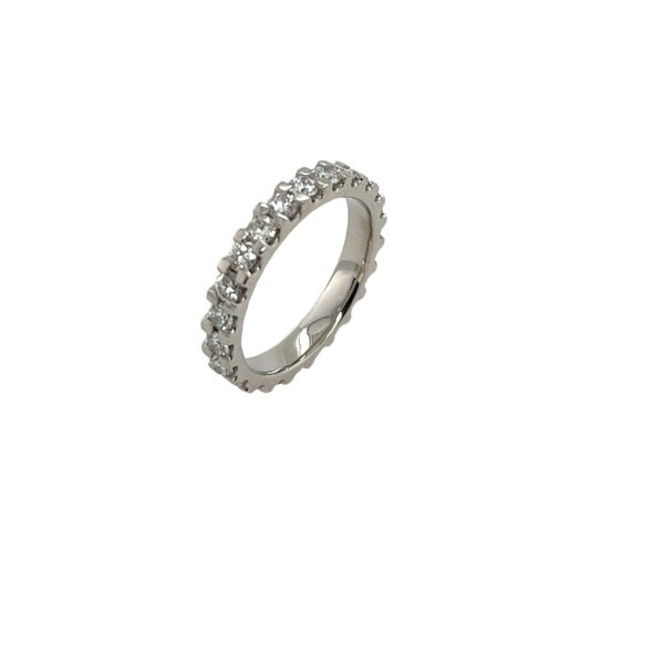 Platinum Full Eternity Ring/Wedding Ring Set With 1.30ct Diamonds