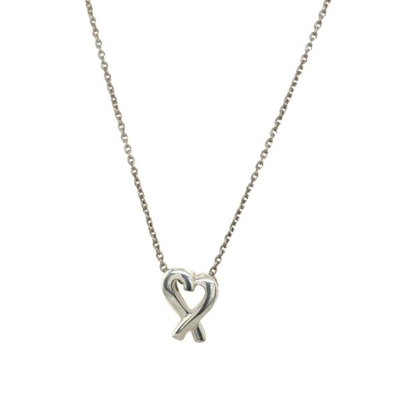 Silver Heart Pendant on a 16" Silver Chain, 5.14g