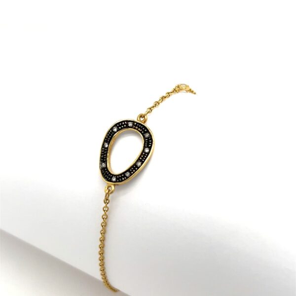 14ct Yellow Gold Natural Diamonds Bracelet
