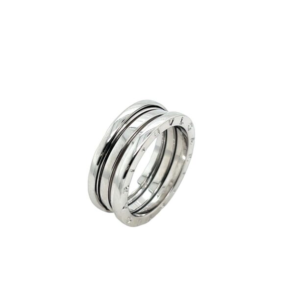 Bvlgari B. Zero 1 Ring 3 Bands, Set In 18ct White Gold, Size 65