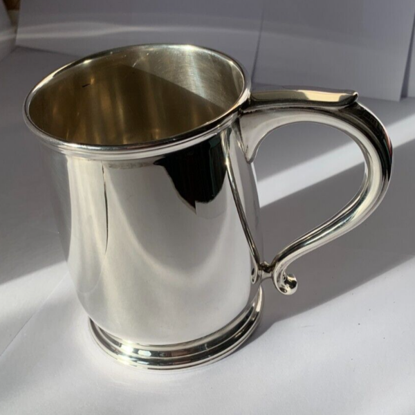 Sterling Silver Pint Tankard Owned by Norman Wisdom by Mappin & Webb Ltd, 1957