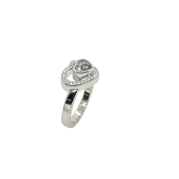 Chopard Happy Diamonds Heart Shape Ring 3207992 in 18ct White Gold