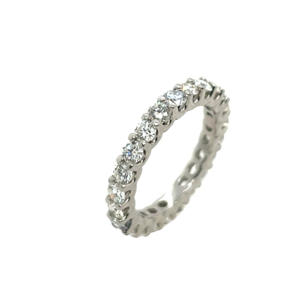 18ct White Gold Full Eternity Diamond Ring, Set With 2.33ct Diamonds