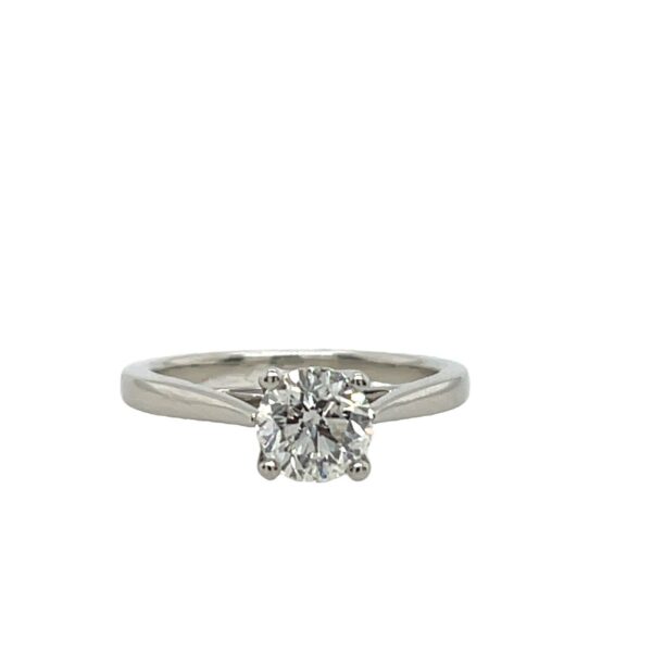 Classic Solitaire 1.0ct I/I1 Engagement Ring In Platinum