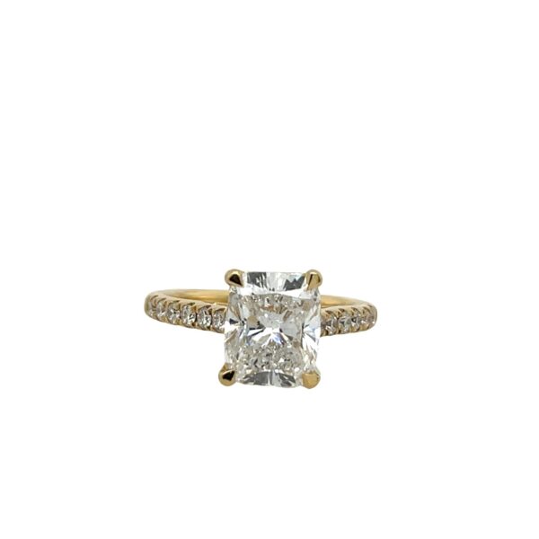 2.51ct D/VS2 Lab Created Diamond Ring, Set In 18ct Yellow Gold