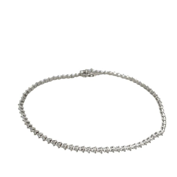 Diamond Tennis Bracelet Set in 18ct White Gold