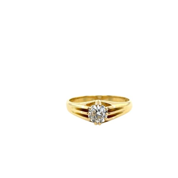 Antique 18ct Gold Old Cut Diamond Ring, 1.0ct