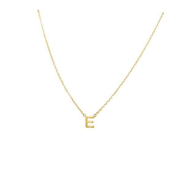 Plain Initial Necklaces 5mm