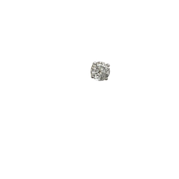 9ct White & Yellow Gold Diamond Stud Earring Set With 0.30ct Natural Diamond