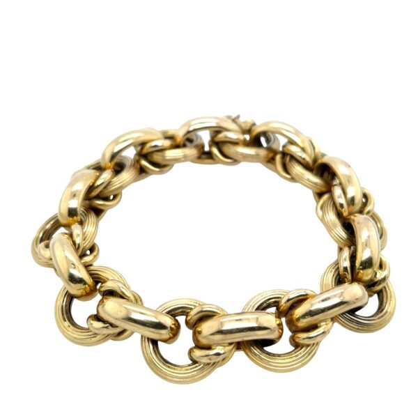 18ct Yellow Gold Chunky Chain Bracelet, 39.86g
