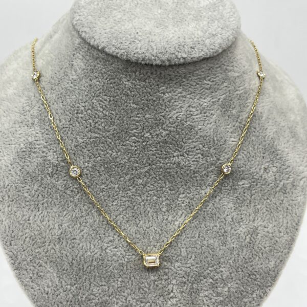 18ct Yellow Gold 0.57ct G-VVS1 GIA Diamond Necklace