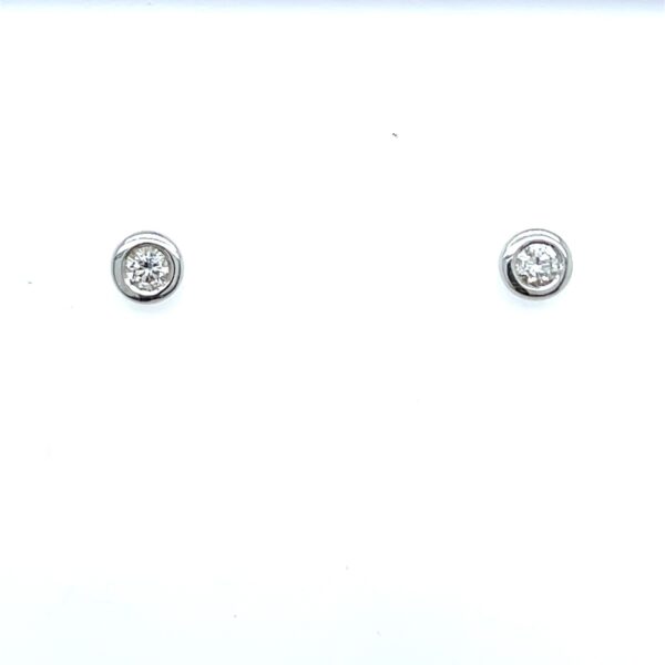 18ct White Gold Diamond Stud Earrings, 0.20ct