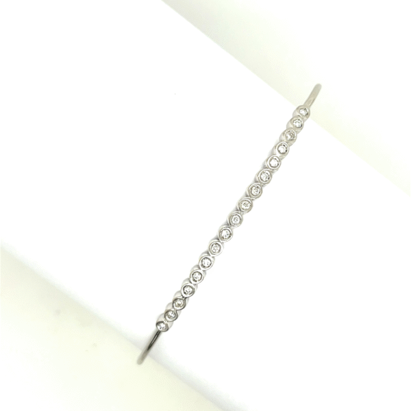 Diamond Bangle Bracelet Set with 0.20ct Natural Diamonds