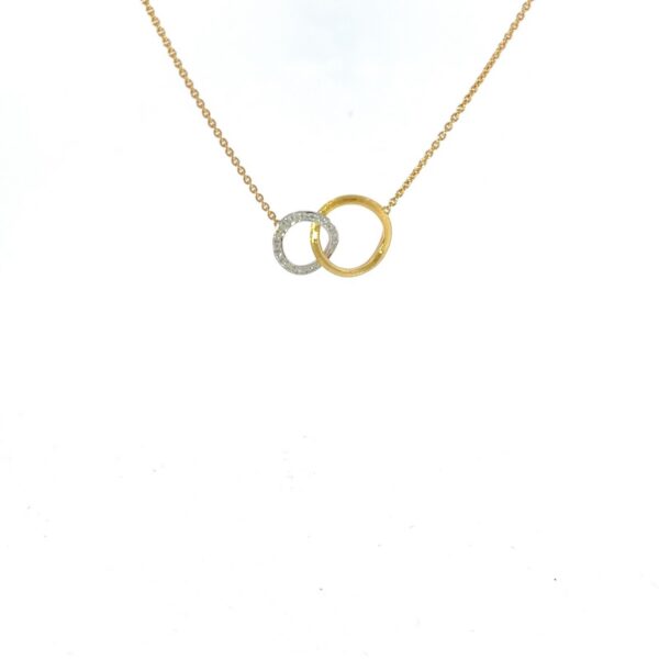 Marco Bicego Jaipur Link Necklace – 18ct Yellow Gold with 0.14ct Diamond