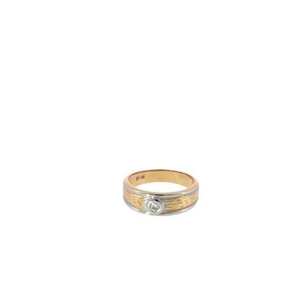 Two-Tone Diamond Ring – 18ct Yellow & White Gold