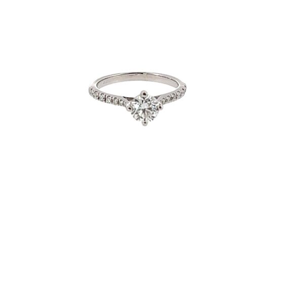 Solitaire 0.61ct GIA Diamond Engagement Ring Set in 18ct White Gold