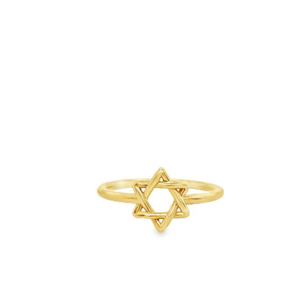 Star Of David 9ct Gold Ring