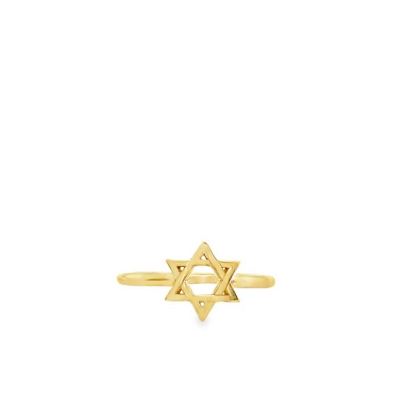 Star Of David 9ct Gold Ring