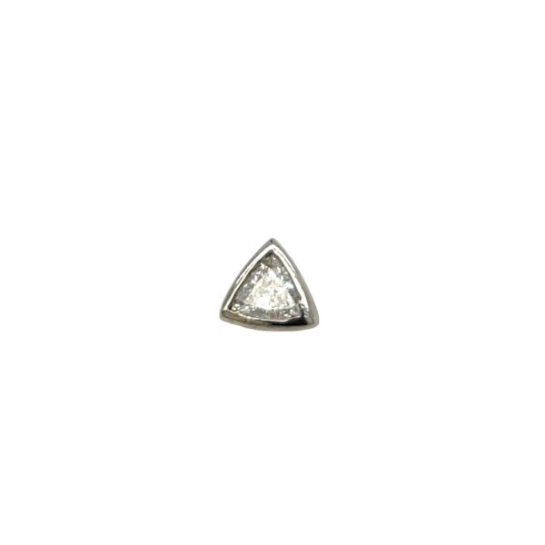 18ct White Gold Diamond Single Stud Earring Set With 0.33ct Natural Diamond