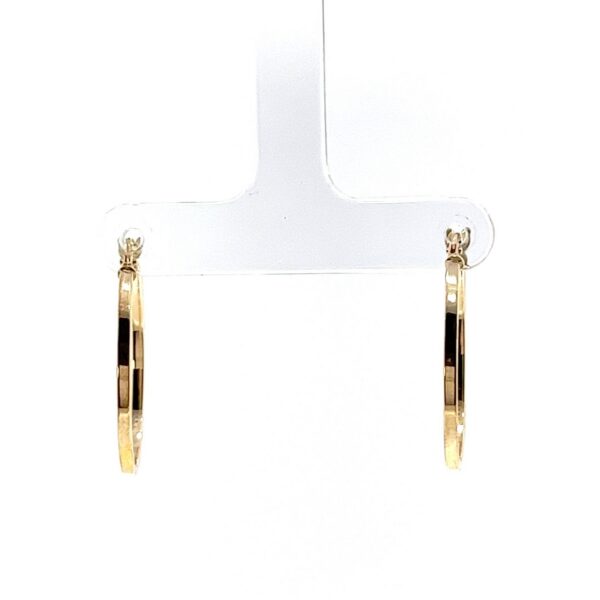 9ct Yellow Gold Oval Hoop Earrings – Click Fittings