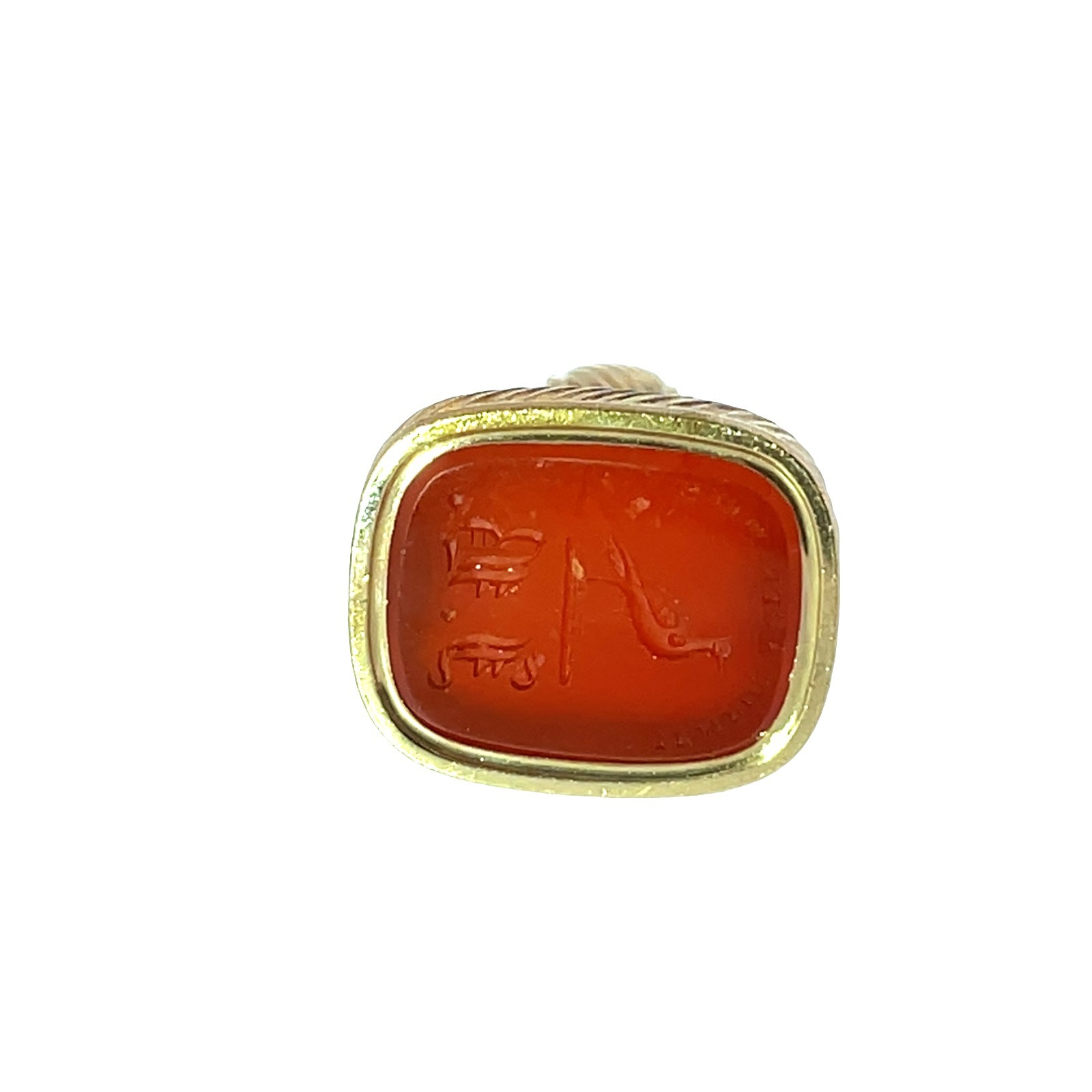 Exquisite Victorian Bird Intaglio Carnelian Fob – 15ct Yellow Gold