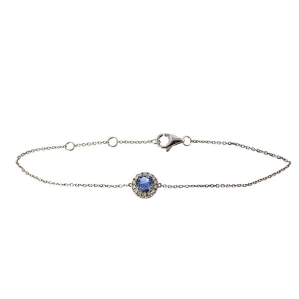 Tanzanite & Diamond Bracelet Set in 18ct White Gold