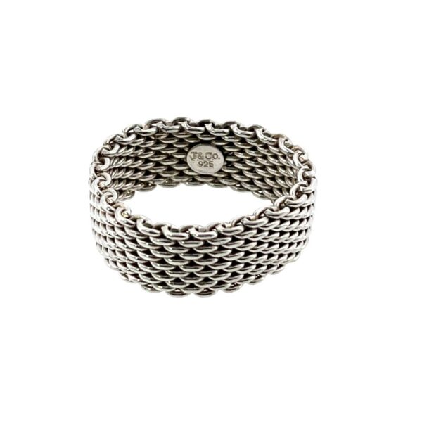 Tiffany & Co. Somerset Mesh Ring – Sterling Silver 925