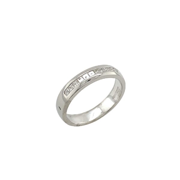 Platinum Diamond Ring, Set With 0.35ct Natural Diamonds