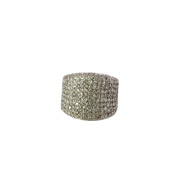 9ct White Gold Pavé Diamond Dress Ring – Approx. 1.50ct Diamonds