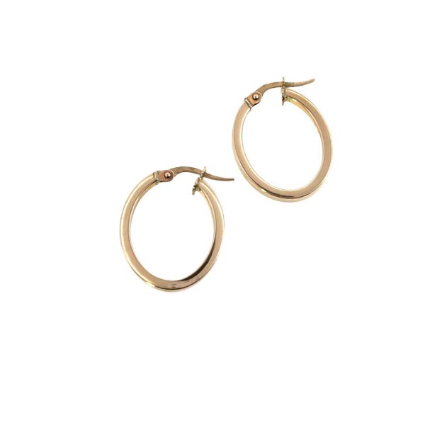 9ct Yellow Gold Hoop Earrings with Click Fittings