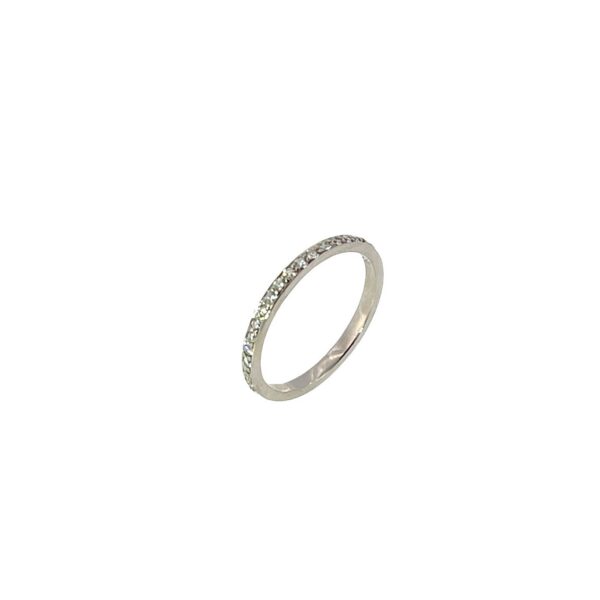 18ct White Gold Half Eternity Diamond Ring, Set With 0.30ct Natural Diamonds