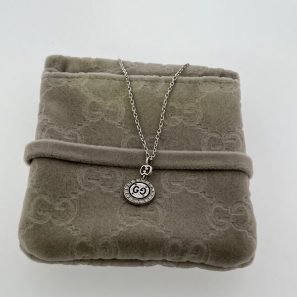 Gucci Icon Twirl Diamond Necklace – 18ct White Gold