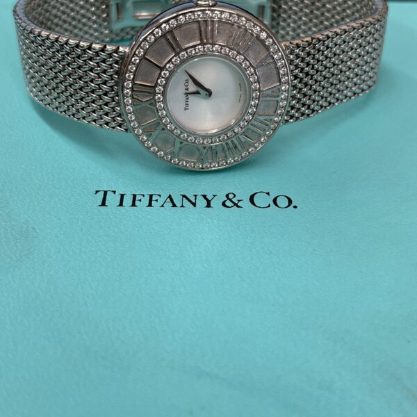 Tiffany & Co. Atlas Diamond Ladies Watch – 27mm, 18ct White Gold, Ref. 050750022