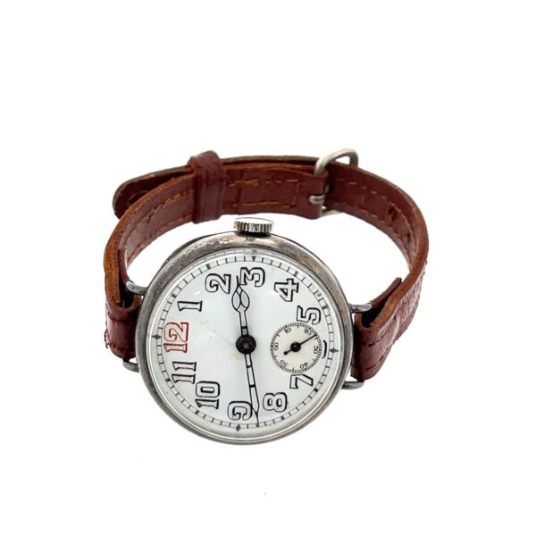 Antique Silver Military Watch – Mercantile Watch Co. 15 Jewels