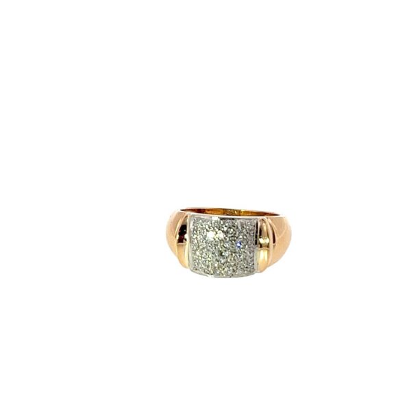 Vintage Two-Tone 18ct Gold Diamond Dress Ring – 0.40ct Natural Diamonds