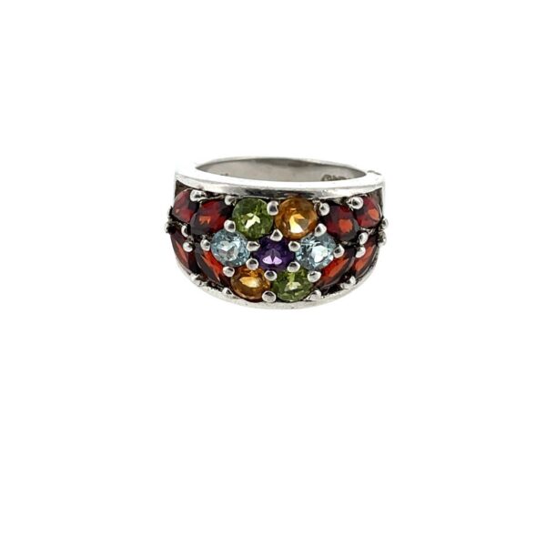 Multi-Stone Sterling Silver Ring