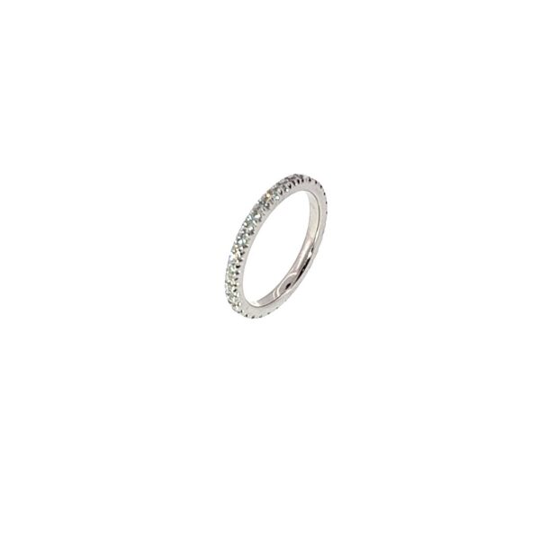 18ct White Gold Full Eternity Diamond Ring, Set With 0.50ct Natural Diamonds