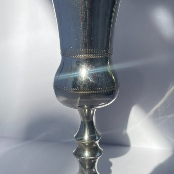 Sterling Silver Goblet/Kiddush Cup by J Zeving in London in 1920